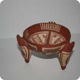 Codice ogg0021
Ciotolina ceramica etnica
provenienza venezuela 
alt.cm 9 diam.12
anni 70 - € 20